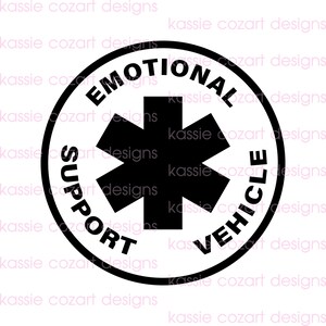 Vehículo de apoyo emocional PNG Descargar / Vehículo de apoyo emocional / Calcomanía de apoyo emocional