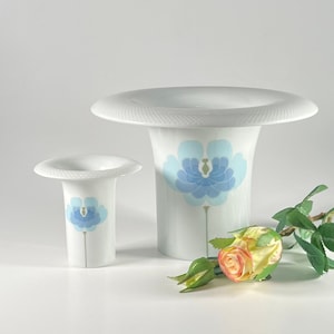 Set Tapio Wirkkala Rut Bryk Vase Rosenthal Studio Line Germany Century Blue Blossom True Vintage