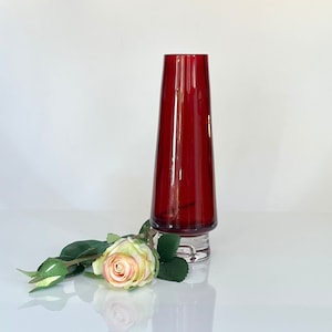 REIJMYRE Schweden Monica Bratt Vase Rubinrot Skandinavisch modern