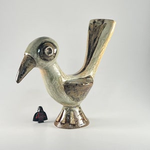 Bird sculpture Gerd Hiort Petersen Stentoj Soholm Danish Vintage