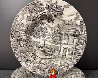 Set (4) the Hunter by Myott Transferware Made in England Soup