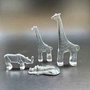 Set Kosta Boda Zoo Series Bertil Vallien True Vintage Design 70s