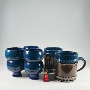 Björn Wiinblad Rosenthal Studio Linie Brotzeit Jugs Mugs True Vintage Design 70s