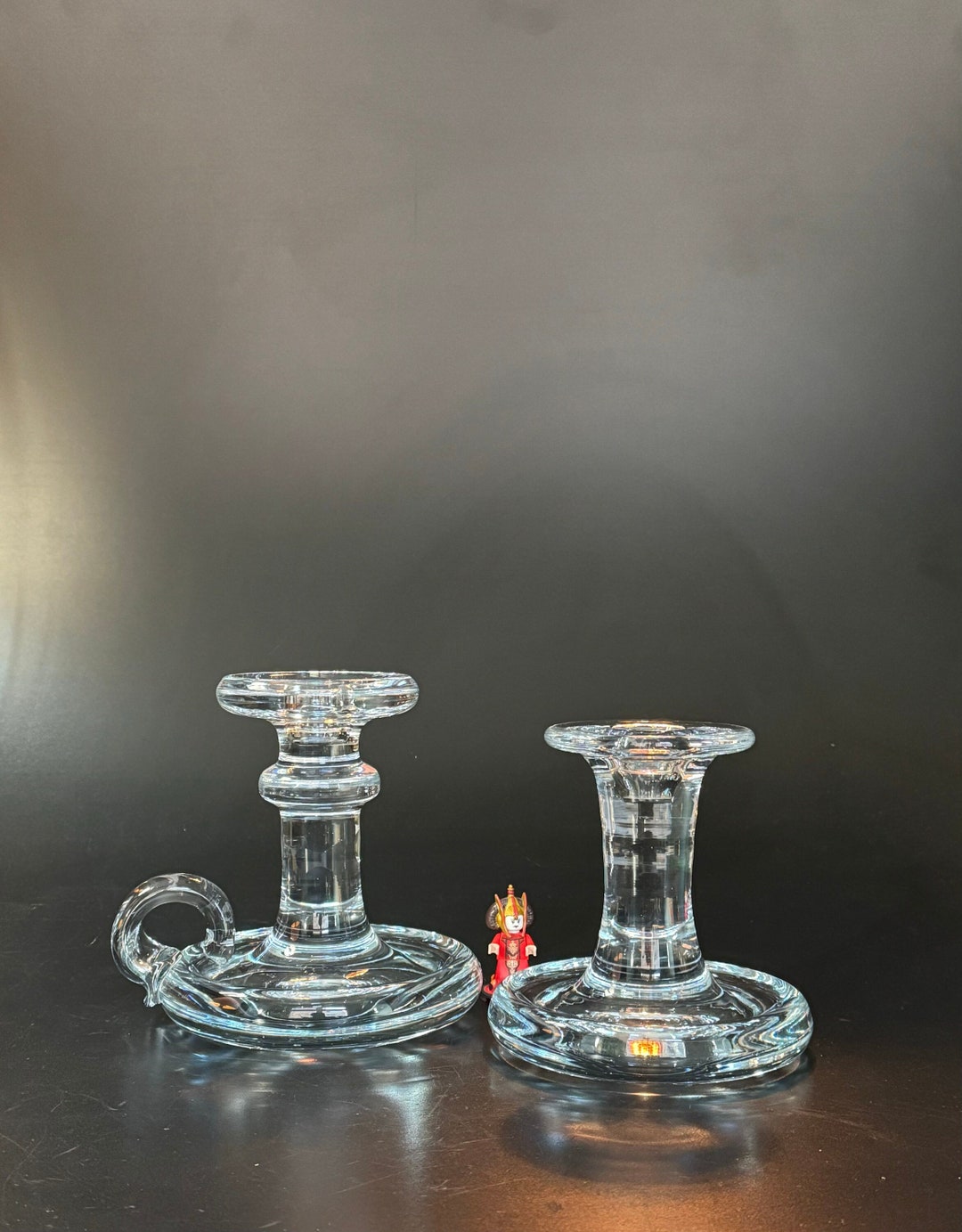 Holmegaard Michael Bang 2 Candle Holders Mars and Neptune Etsy