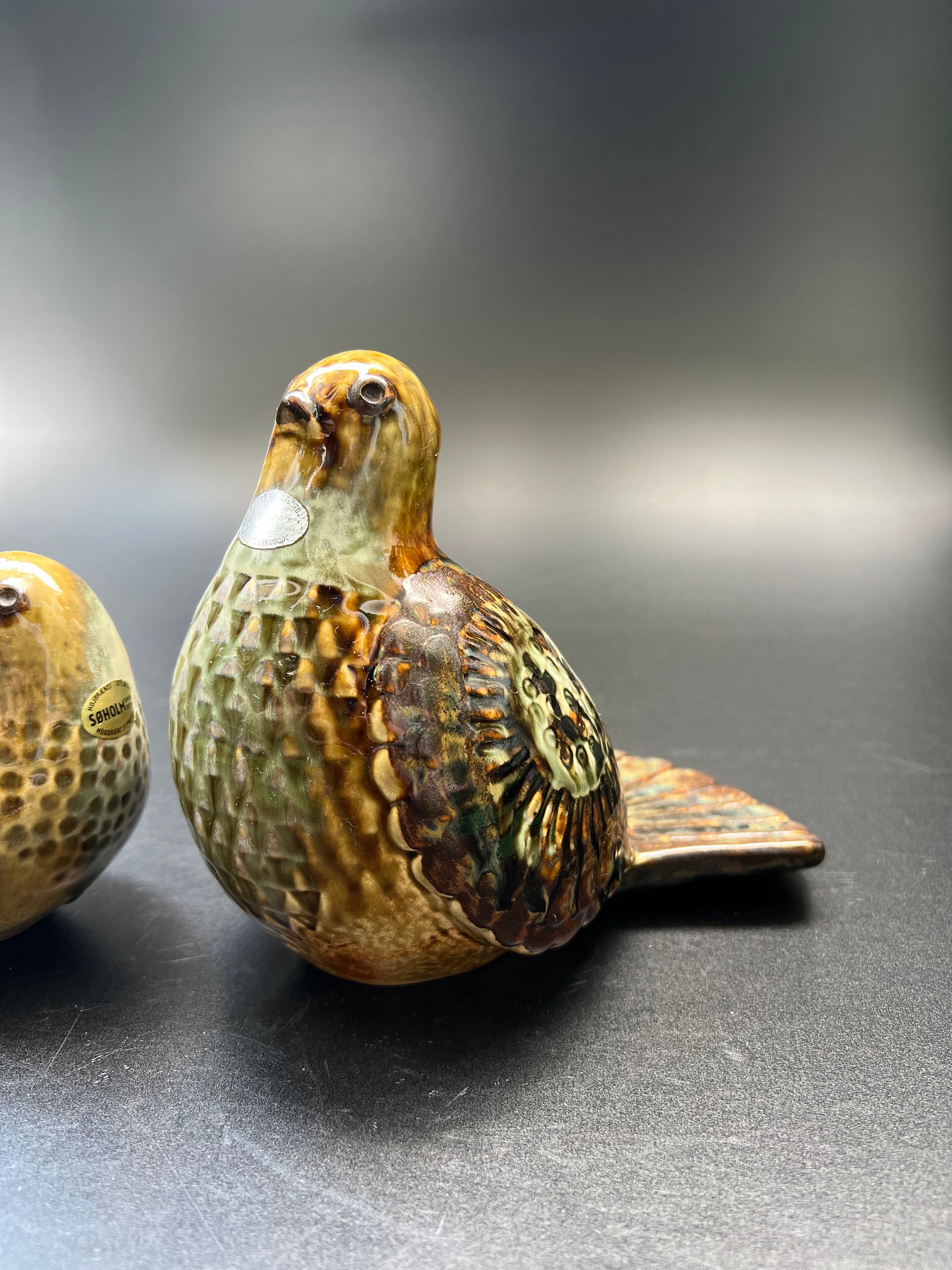 Joseph Simon Stentoj Soholm Danish Modern Pigeons Pair True