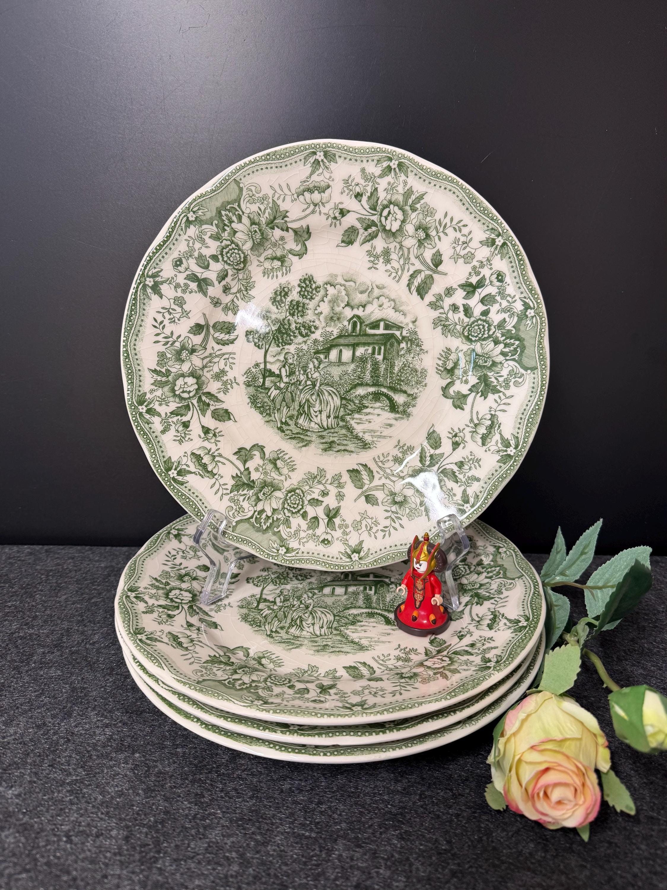Set (4pc) Ironstone Tableware C.P. 6-90 Dinner Plates Green - Etsy