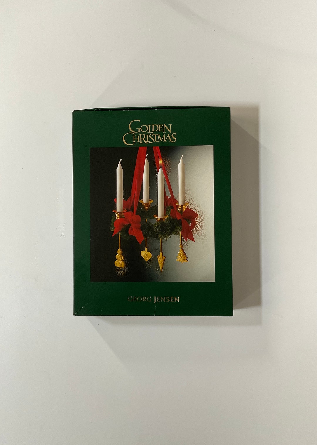 Set of 4 Jensen Golden Christmas Candle Holders for Etsy