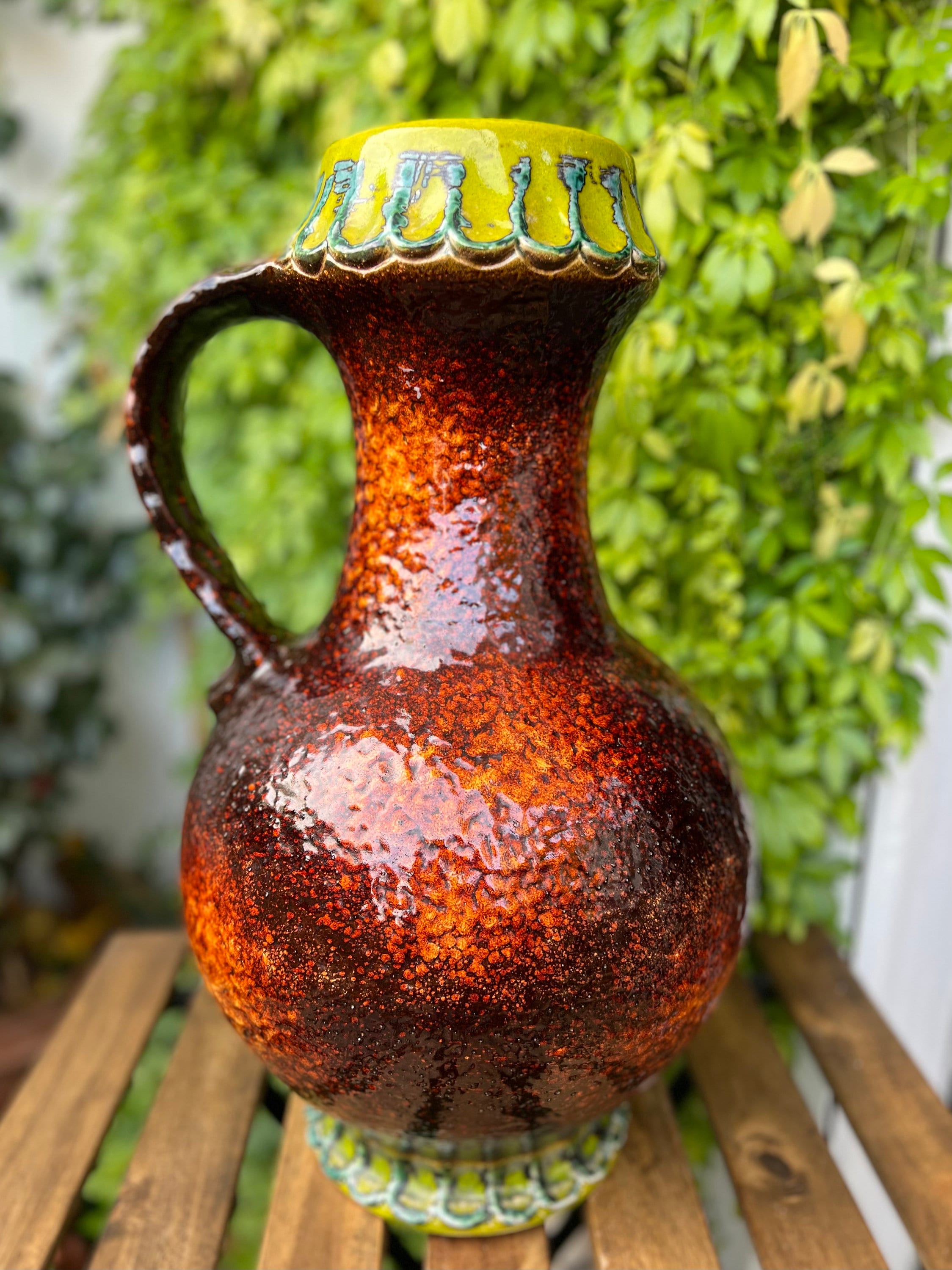 Dümler Breiden Germany Fat Lava Floor Vase 1006/50 True German