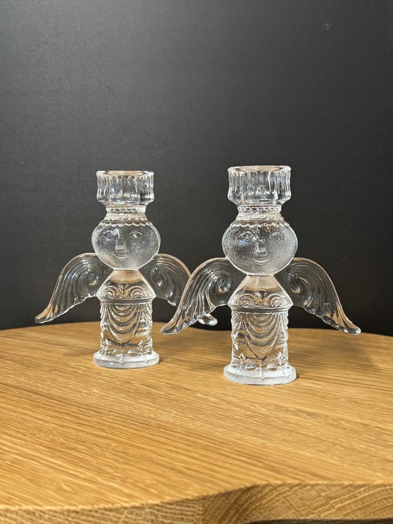Set (2) Björn Wiinblad Rosenthal Studio Linie Leuchterengel  - Lumina - True Vintage Design 70er