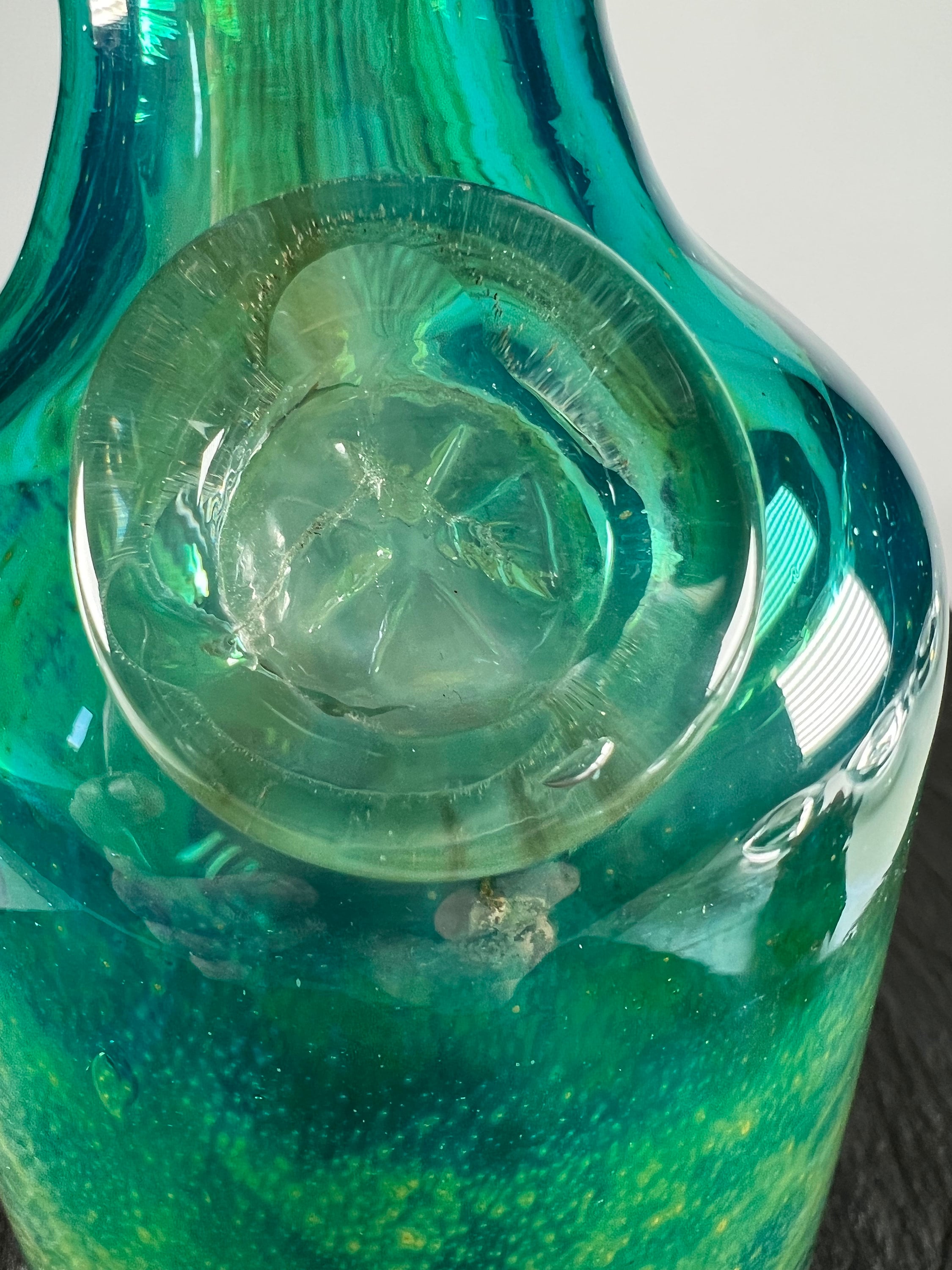 MDINA GLASS イムディーナガラス 花瓶 一輪挿し マルタ イムディーナ マルタ アート ガラス花瓶 サイン入り True