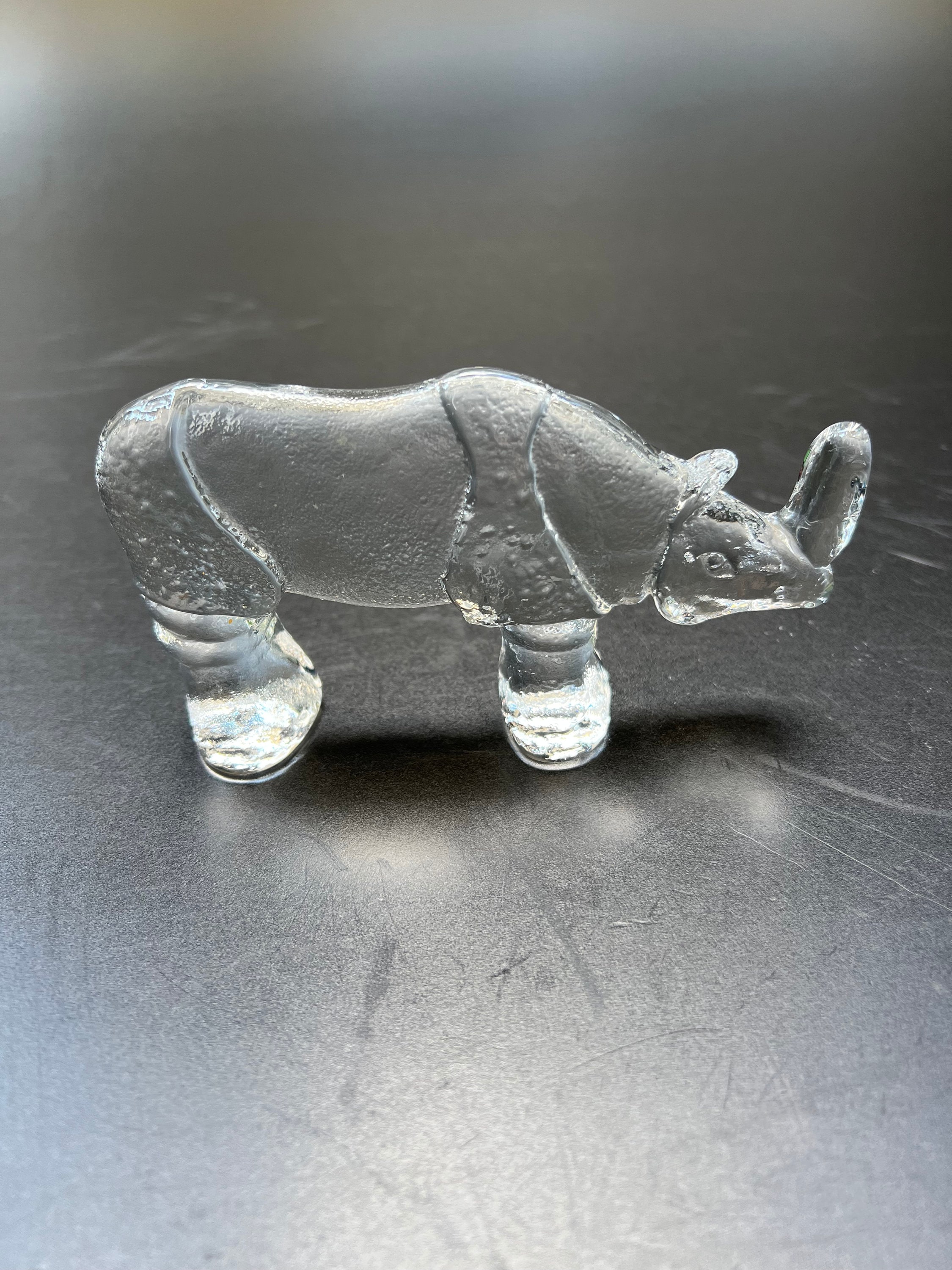 レア　KOSTA BODA トナカイプレート Martti Rytkonen クリアガラスのトナカイ／Kosta Boda／バーティルヴァリーン／Bertil