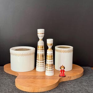 Set (4pc) Björn Wiinblad Quatre Couleurs Bonbonieren Candle Holder Rosenthal Germany 70s