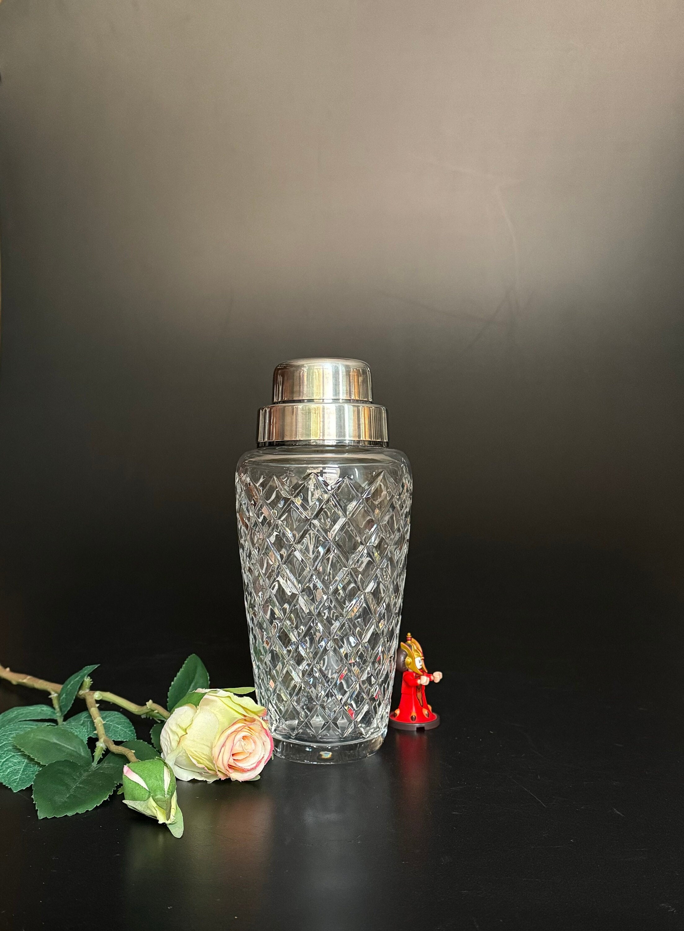 WMF crystal glass cocktail shaker crystal glass nickel silver true vintage