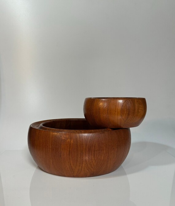 Set Digsmed Design Denmark Bowl Teak True Danish Vintage Design - Etsy