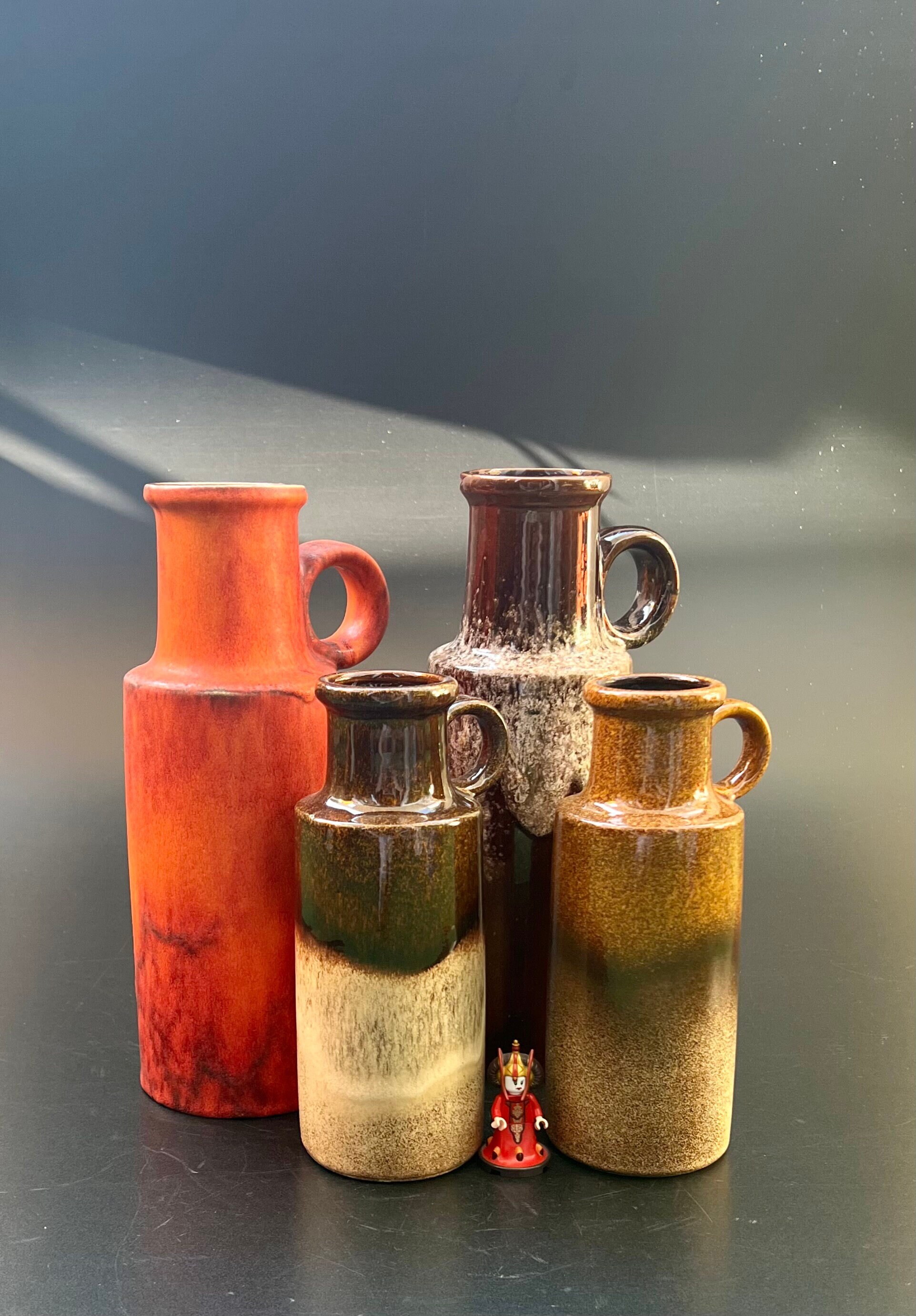 Fat Lava Scheurich Vintage Vases 401-20 and 401-28 True