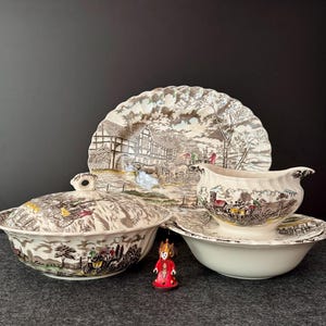 Set (4 pc) serving dishes Myott Royal Mail Staffordshire England