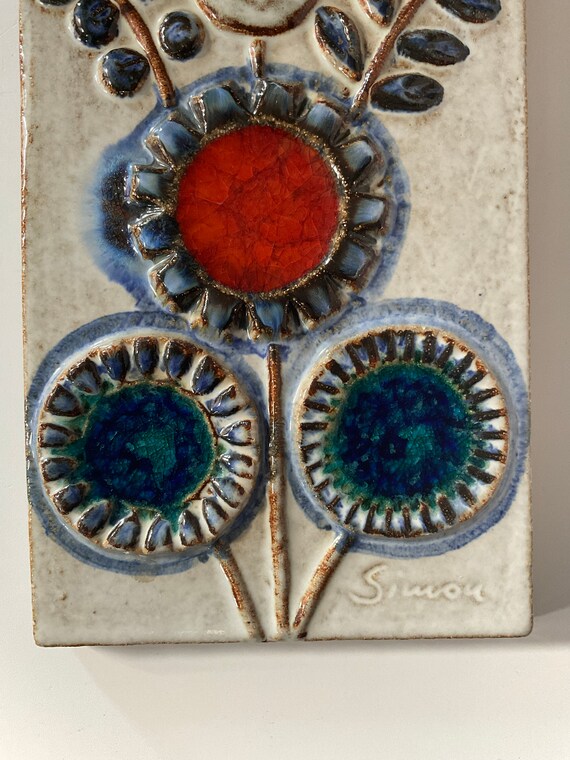 ◆ SOHOLM stentoj  Denmark joseph simon ◆ Stentoj Soholm Joseph Simon Wall Relief True Danish Vintage Design