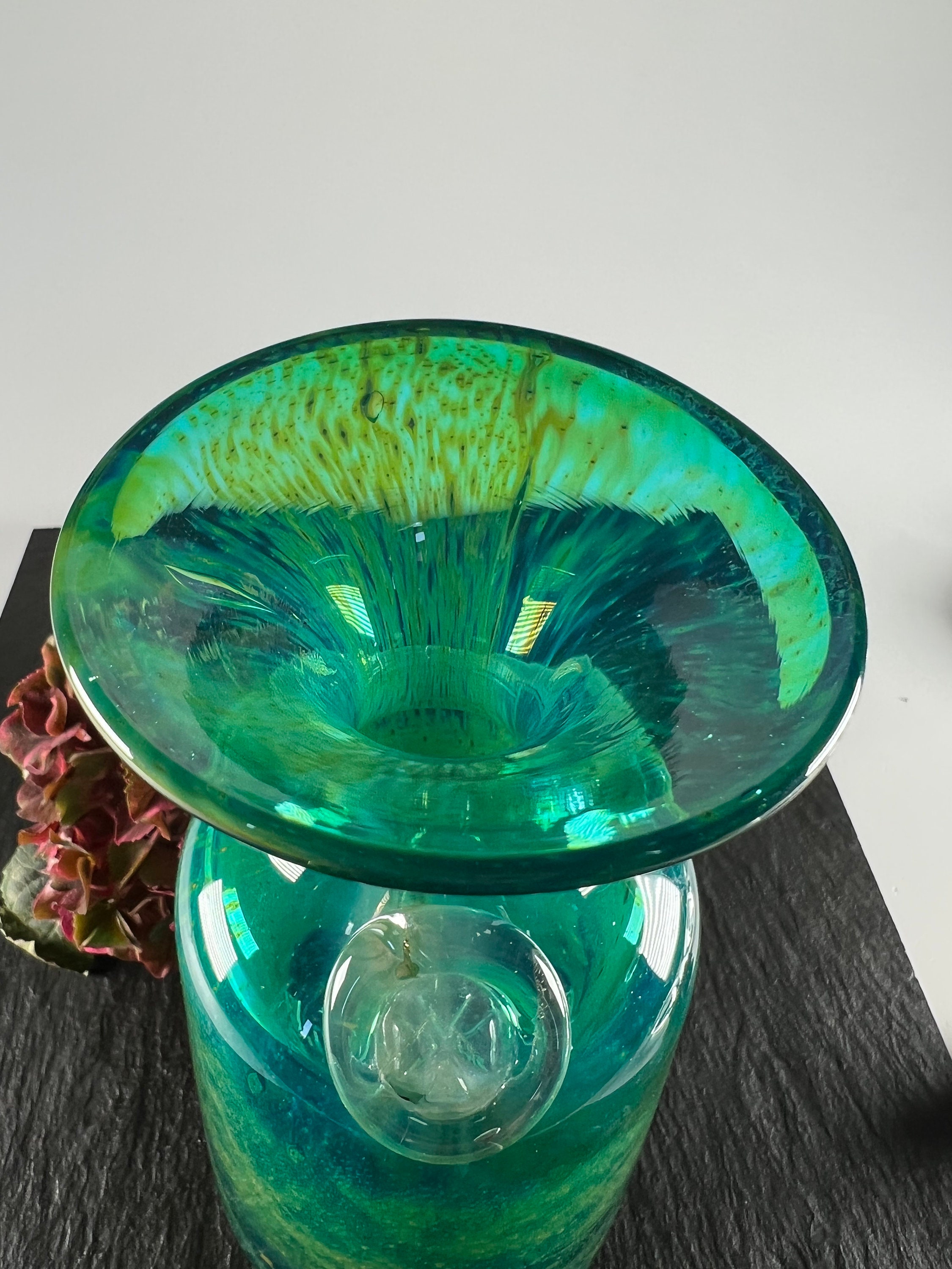 Mdina Malta Art Glass Vase signiert True Vintage 70er - Etsy