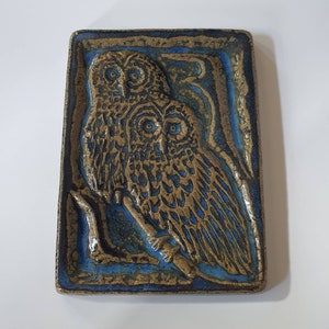 Stentoj Soholm Svend Aage Jensen Wall Relief Owl True Danish Design
