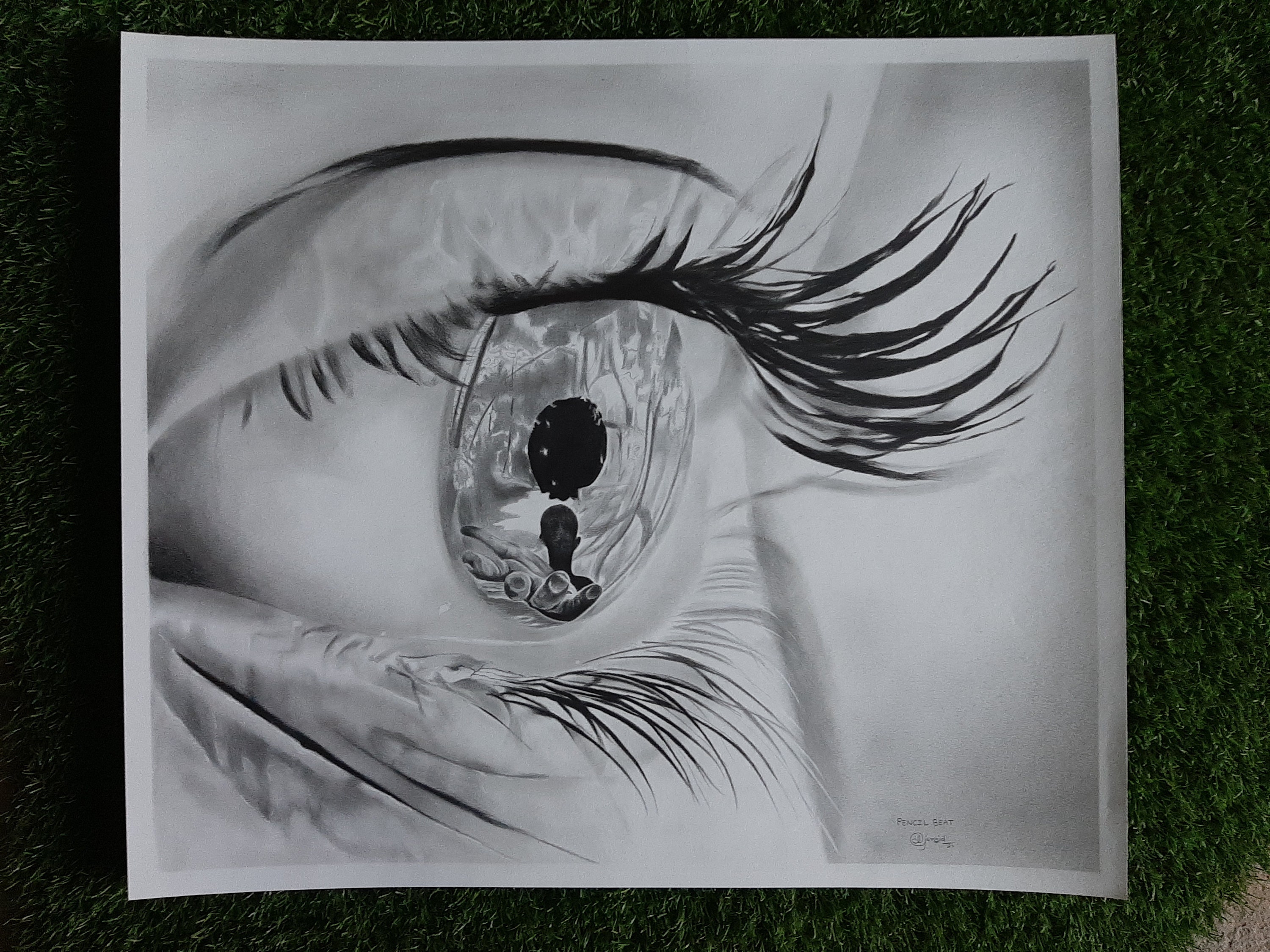 Amazing Pen Drawing Perfect Eye art - Creative Guru ArtPen