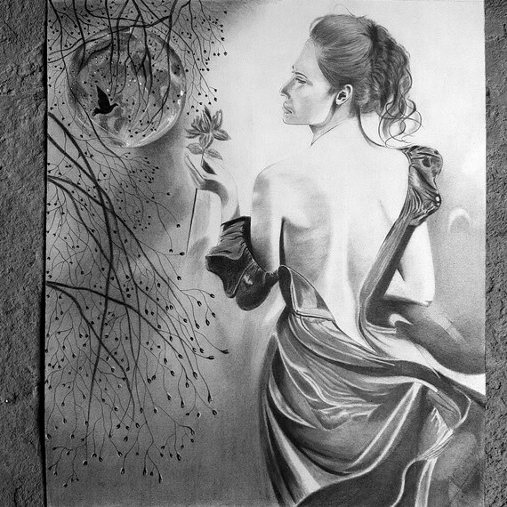 Romantic pencil drawing discount