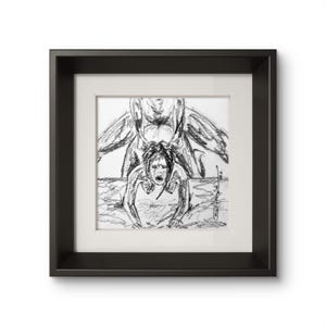 Intimate Couple Intercourse Drawing, Original Pencil Art, Handmade Love Making Sketch, Romantic Figure Artwork