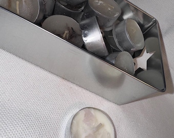 Crystal Infused Tealight Candle | Spellwork Candle