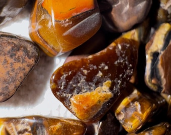 Mini Tiger’s Eye | Dime-Sized Crafting Crystals
