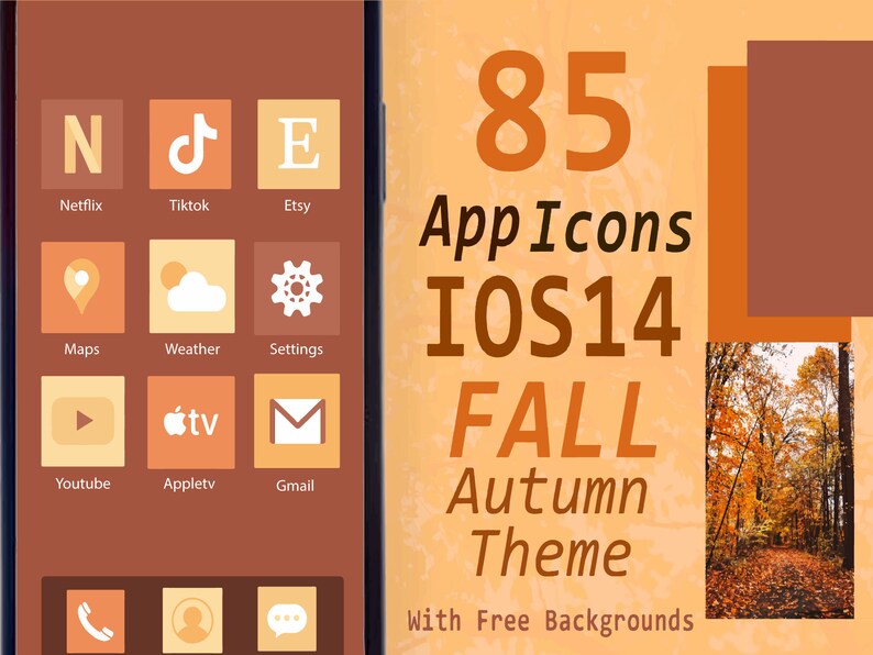 Fall Autumn App Icons IOS14 Apple Icons Halloween Neutral Fall Autumn App Icons IOS14 Apple Icons Halloween Neutral
