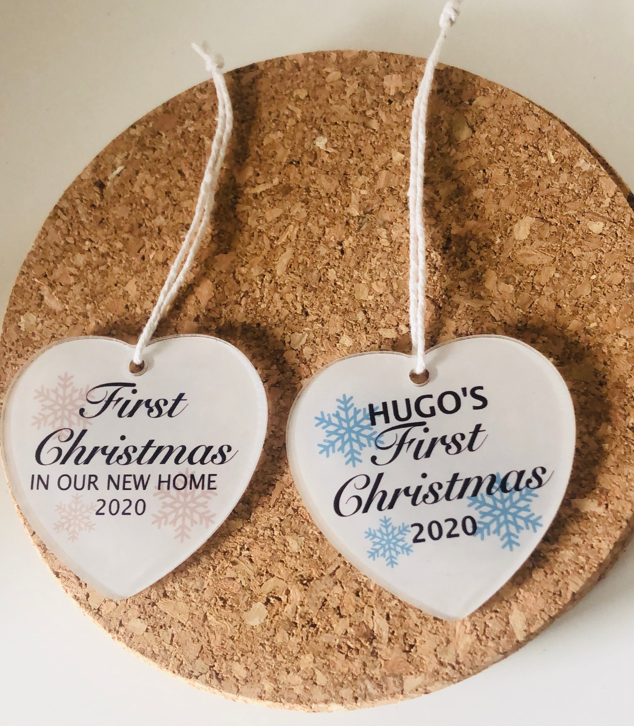 Première décoration acrylique de Noël Etsy France