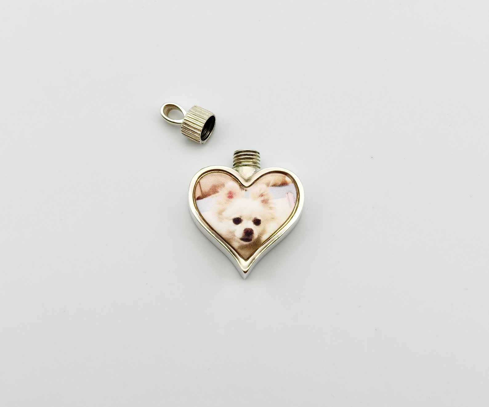 Custom Pet Urn Necklace Sterling Silver Pet Memorial Etsy