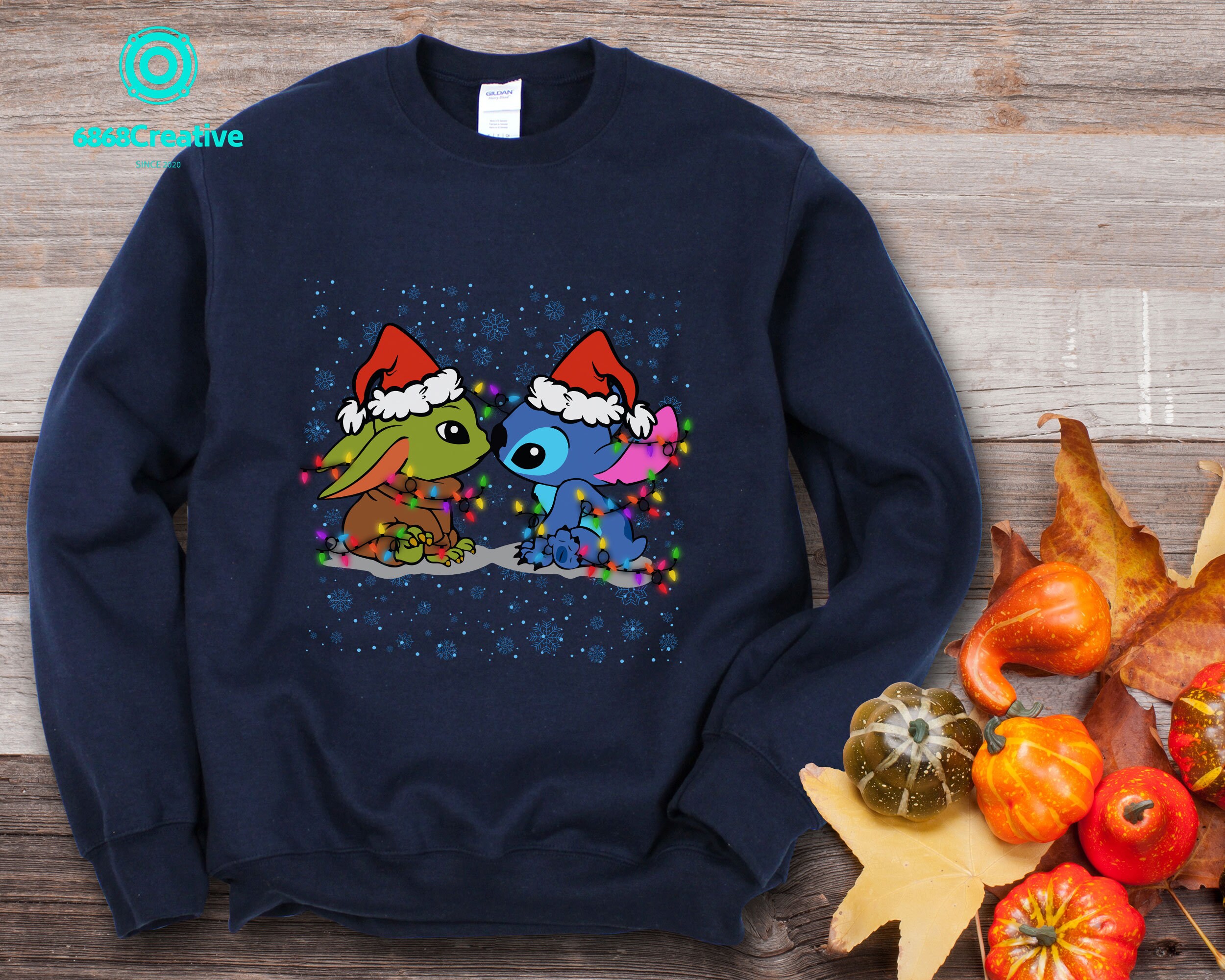 Baby Yoda Stitch Christmas Shirt Yoda Kisses Stitch Xmas | Etsy