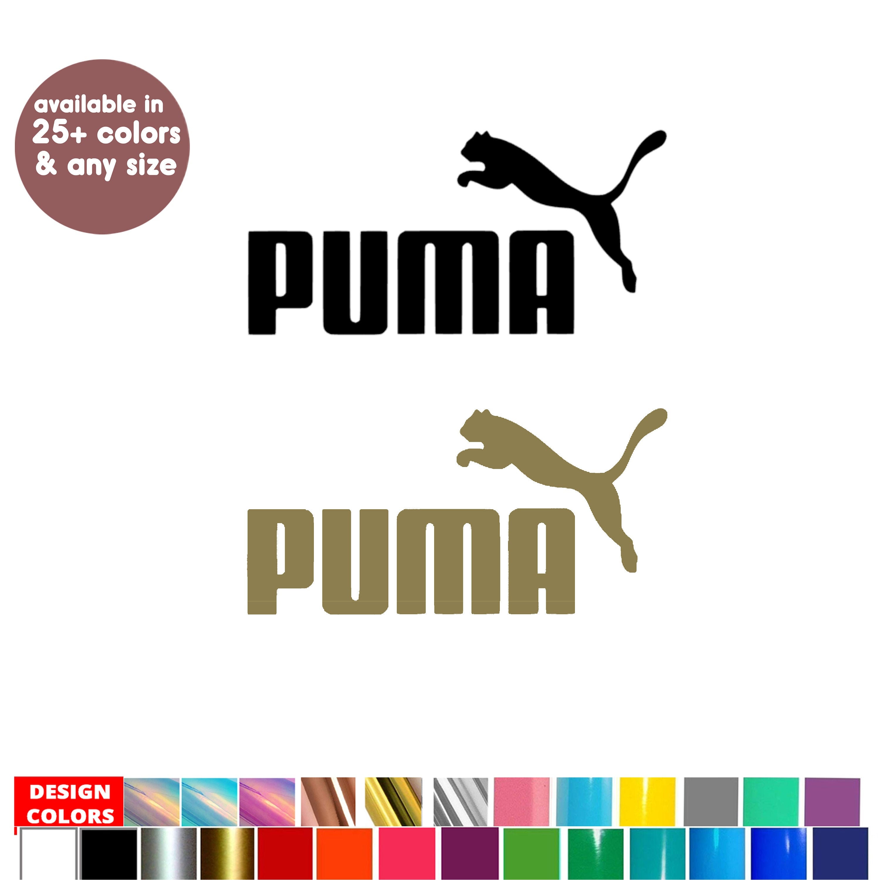 Aesthetic Puma logo con logo Decals Sticker for Tumbler | Etsy