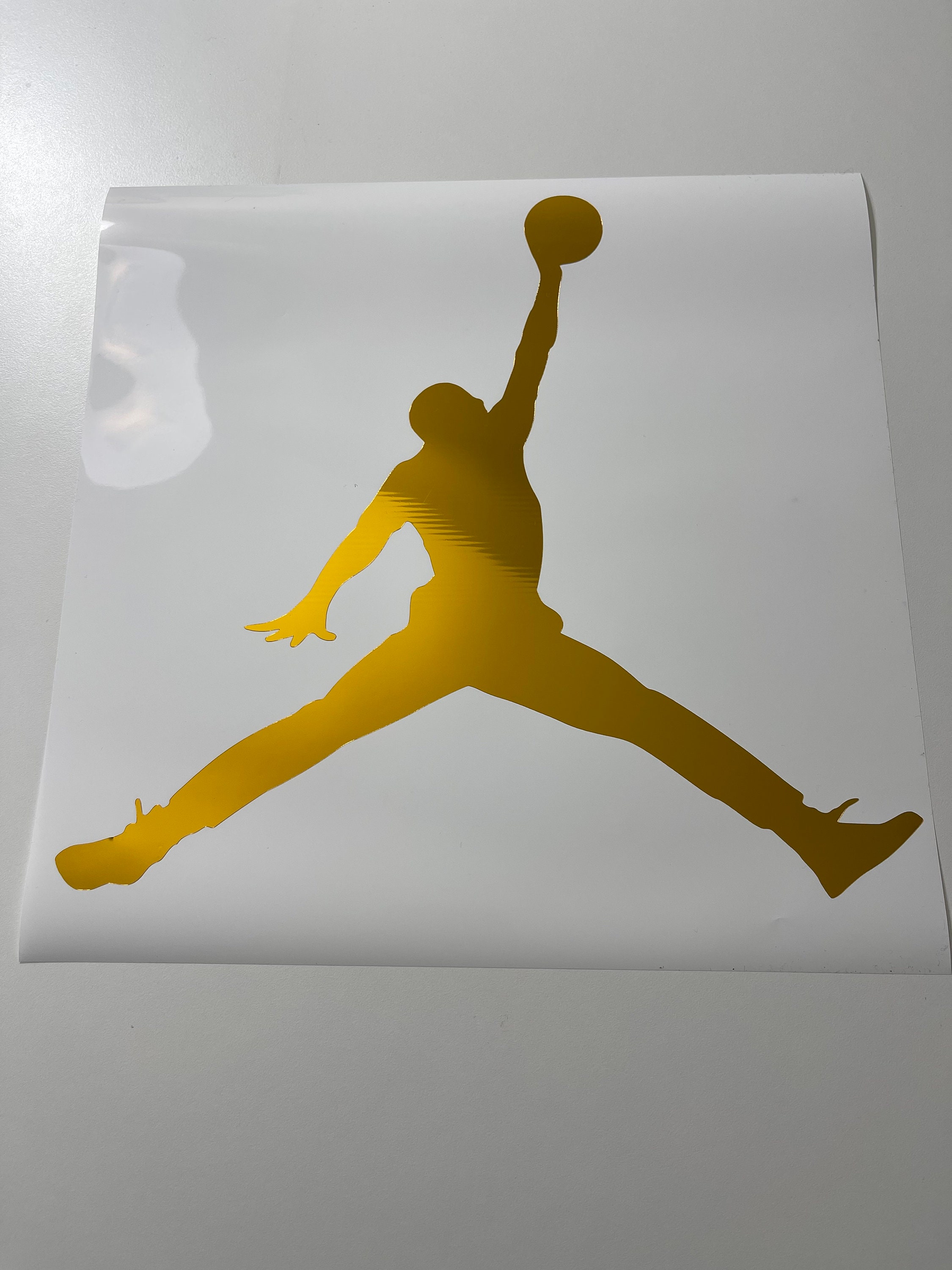 Nike Air Jordan Jumpman Logo Sticker Gold ubicaciondepersonas.cdmx.gob.mx
