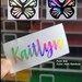 Holographic RAINBOW Name Decals | Yeti Sticker | Custom Name Decals | Vinyl | Name Stickers | Name Decals | Custom Decals | Wedding Decals