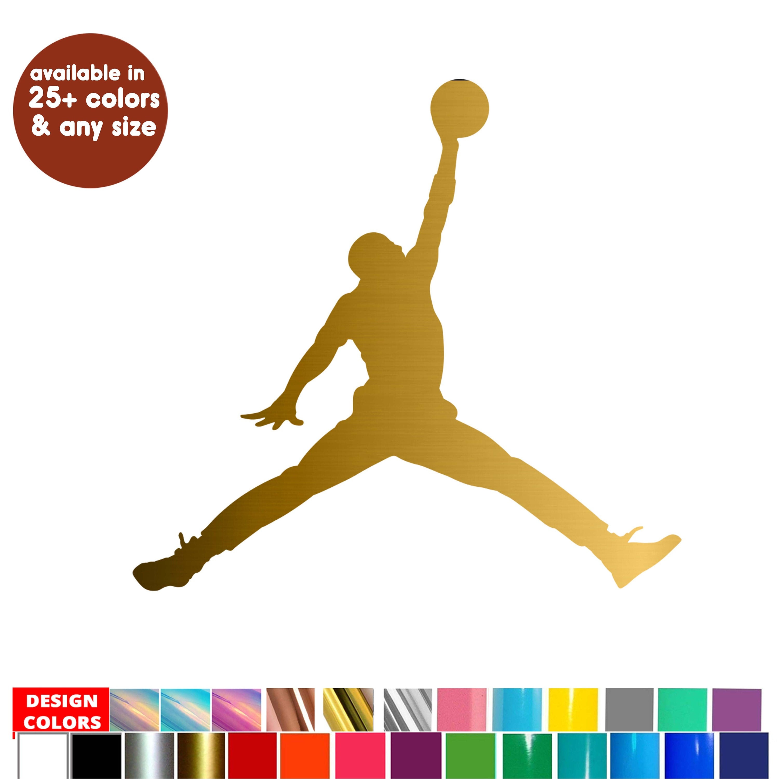 Jumpman Air Jordan logo Decals Sticker for Tumbler Laptop Etsy