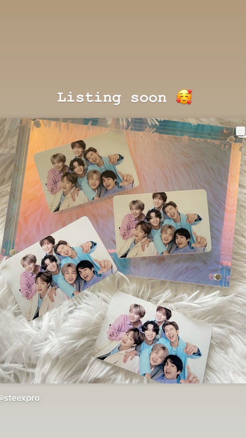 BTS ot7 members group Polaroids Instax or Photocards Army | Etsy