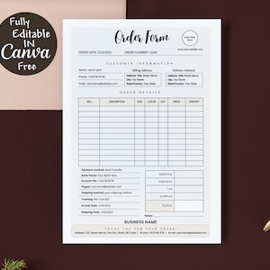 Editable Line Sheet Template, Line Sheet for Wholesale, Product Sales ...