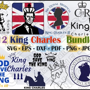 King Charles III SVG, King svg, Long live the King, King Charles III, Coronation 2022, England Svg, United Kingdom Svg