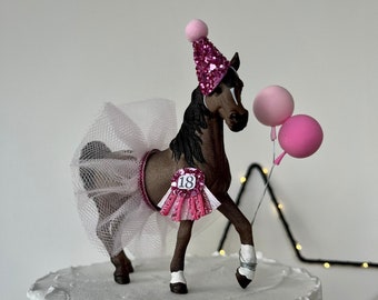 Arabian Stallion Horse Party Animal Cake Topper Keepsake