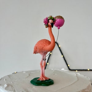 Flamingo Party Animal Cake Topper Keepsake