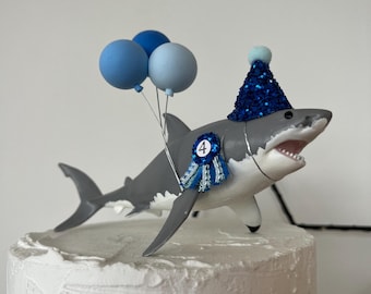 Shark Party Animal Cake Topper Keepsake