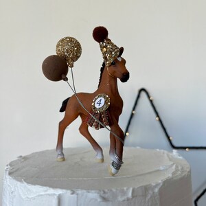 Oldenburger Foal Horse Party Animal Cake Topper Keepsake