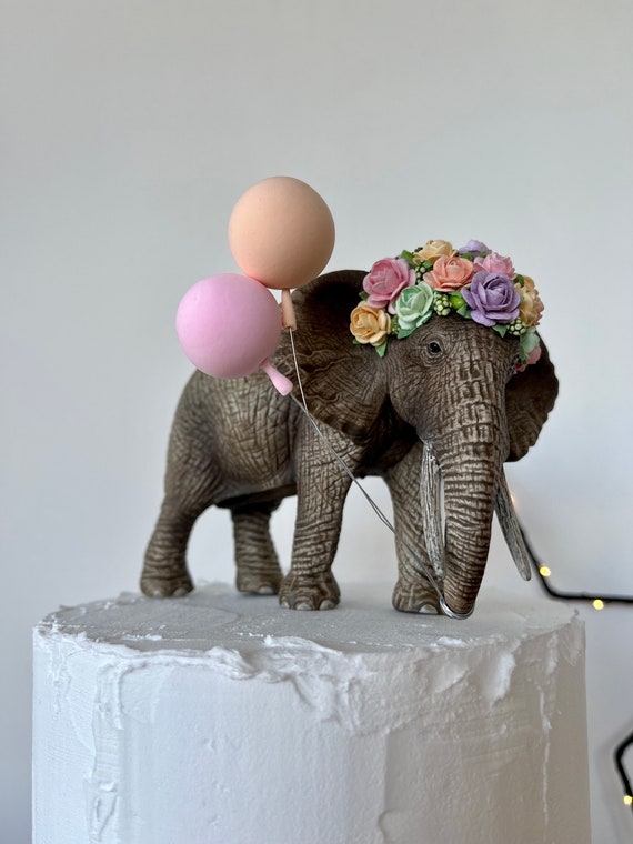 Elephant Party Animal Cake Topper Keepsake