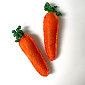 Carrot Organic Catnip Toy for Interactive Play - 2 pack | cat toys for indoor cats, cute cat toys, natural catnip toys