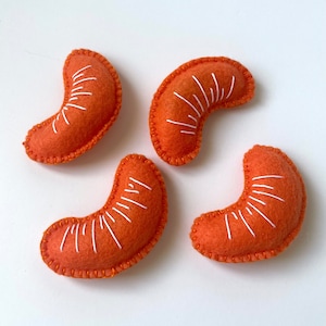 Orange Slice 2pk Organic Catnip Toy for Interactive Play | cat toys for indoor cats, cute cat toys, natural catnip toys