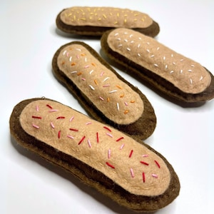 Chocolate Eclair Organic Catnip Toy for Interactive Play | cat toys for indoor cats, cute cat toys, natural catnip toys