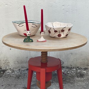 Ceramic Bowl Kaguya. Handmade bowl can be used as a vase. Hand painted bowl. image 9