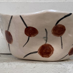 Ceramic Bowl Kaguya. Handmade bowl can be used as a vase. Hand painted bowl. image 7