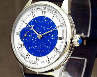 Exclusive watch Constellation, Map of Stars, Man wristwatch mechanical, husband gift